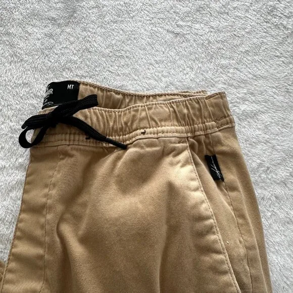 Hollister MT Men’s Joggers Tan Tapered Drawstring Tall Length - Picture 3 of 14